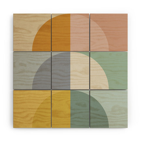 Colour Poems Geometric Color Block Wood Wall Mural