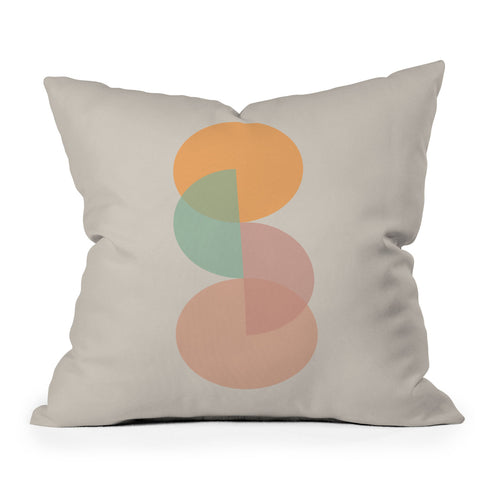 Colour Poems Geometric Harmony IV Throw Pillow