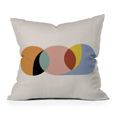 Colour Poems Geometric Harmony Throw Pillow