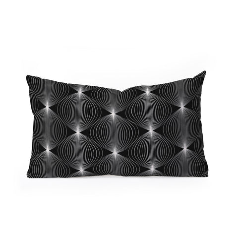 Colour Poems Geometric Orb Pattern II Oblong Throw Pillow