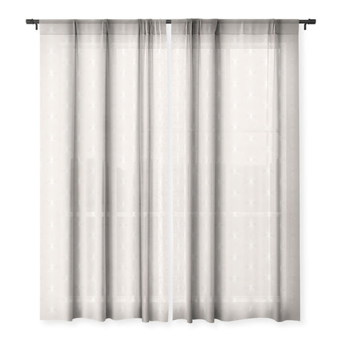 Colour Poems Geometric Orb Pattern III Sheer Window Curtain