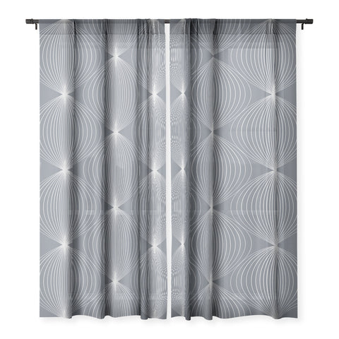 Colour Poems Geometric Orb Pattern IX Sheer Non Repeat