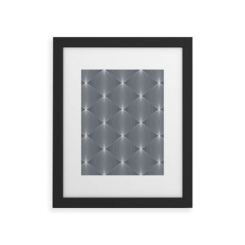 Colour Poems Geometric Orb Pattern IX Framed Art Print