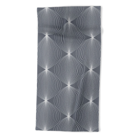 Colour Poems Geometric Orb Pattern IX Beach Towel