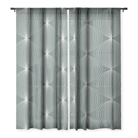 Colour Poems Geometric Orb Pattern V Sheer Non Repeat