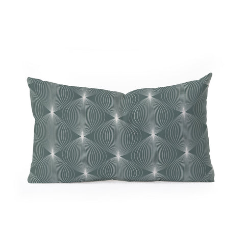 Colour Poems Geometric Orb Pattern V Oblong Throw Pillow