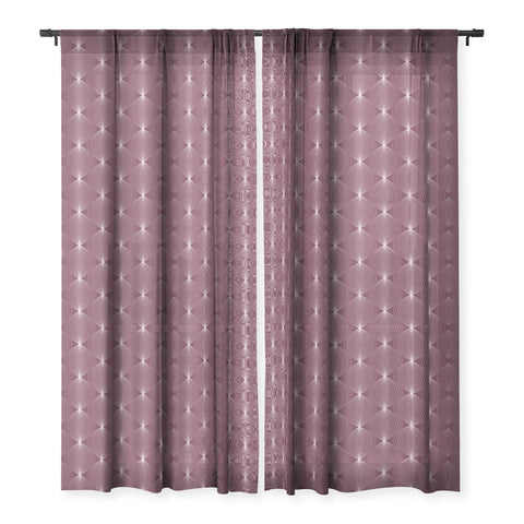 Colour Poems Geometric Orb Pattern X Sheer Window Curtain