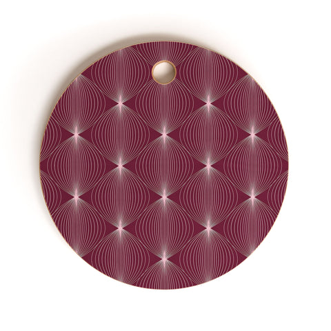 Colour Poems Geometric Orb Pattern X Cutting Board Round