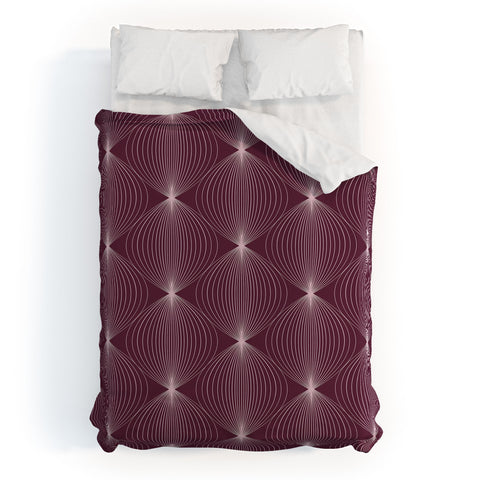 Colour Poems Geometric Orb Pattern X Duvet Cover