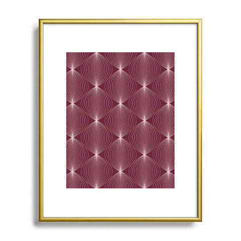 Colour Poems Geometric Orb Pattern X Metal Framed Art Print