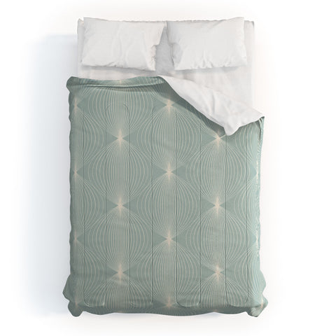 Colour Poems Geometric Orb Pattern XI Comforter