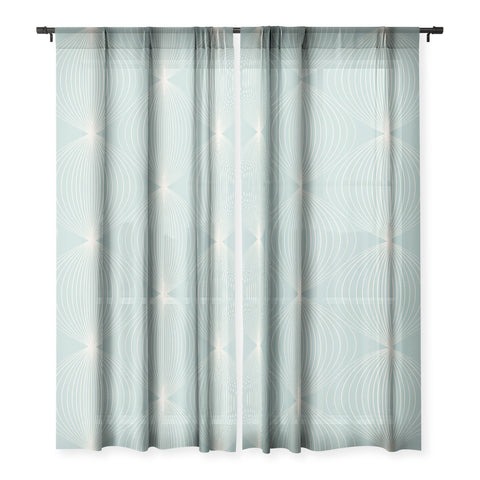 Colour Poems Geometric Orb Pattern XI Sheer Non Repeat