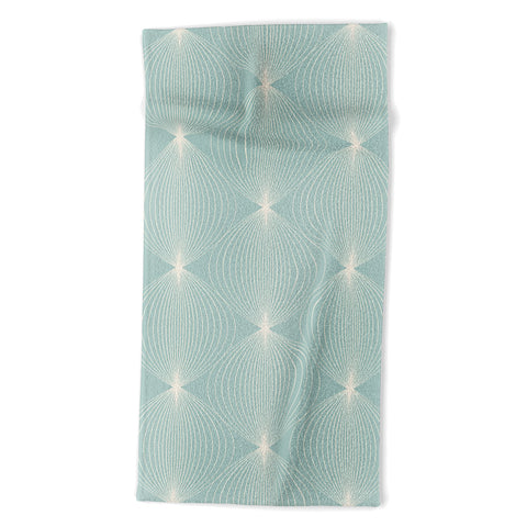 Colour Poems Geometric Orb Pattern XI Beach Towel