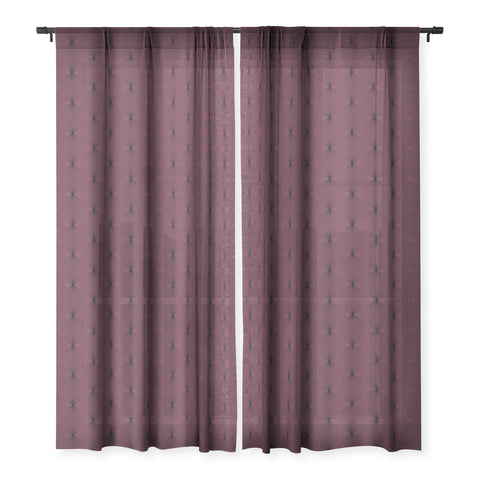 Colour Poems Geometric Orb Pattern XVI Sheer Window Curtain
