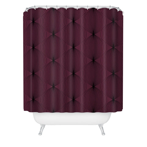 Colour Poems Geometric Orb Pattern XVI Shower Curtain