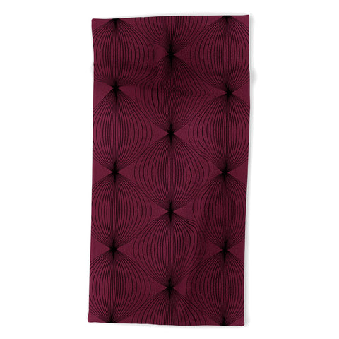 Colour Poems Geometric Orb Pattern XVI Beach Towel