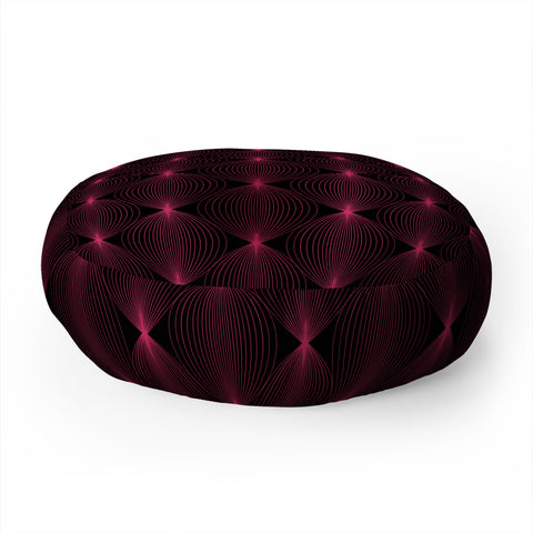 Colour Poems Geometric Orb Pattern XVIII Floor Pillow Round