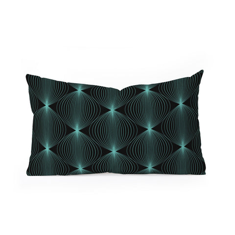 Colour Poems Geometric Orb Pattern XXII Oblong Throw Pillow
