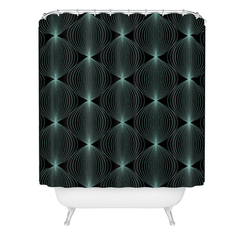 Colour Poems Geometric Orb Pattern XXII Shower Curtain