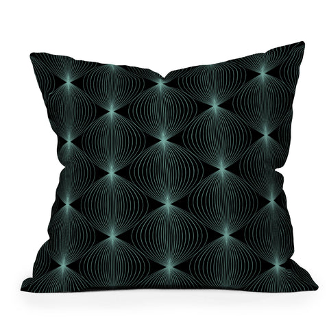 Colour Poems Geometric Orb Pattern XXII Throw Pillow