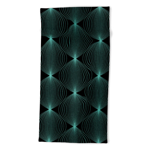 Colour Poems Geometric Orb Pattern XXII Beach Towel