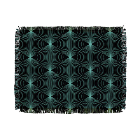 Colour Poems Geometric Orb Pattern XXII Throw Blanket