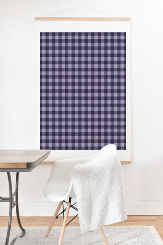 Colour Poems Gingham Dusk Art Print And Hanger