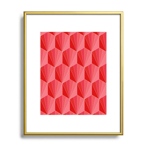 Colour Poems Gisela Color Block Pattern XII Metal Framed Art Print
