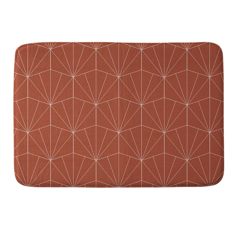 Colour Poems Gisela Geometric Line Pattern Memory Foam Bath Mat