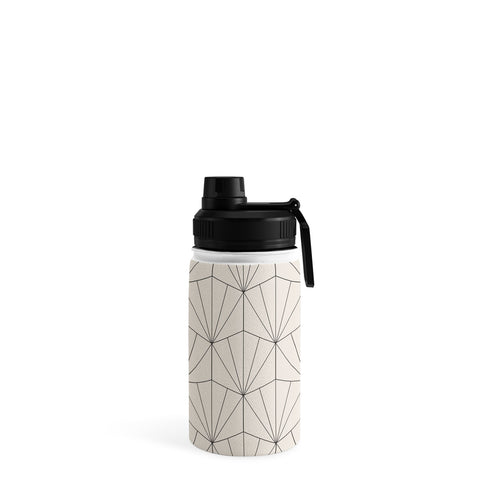 Colour Poems Gisela Geometric Line Pattern I Water Bottle
