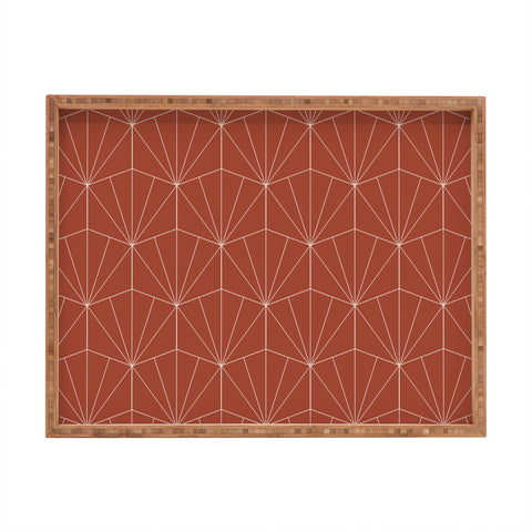 Colour Poems Gisela Geometric Line Pattern Rectangular Tray