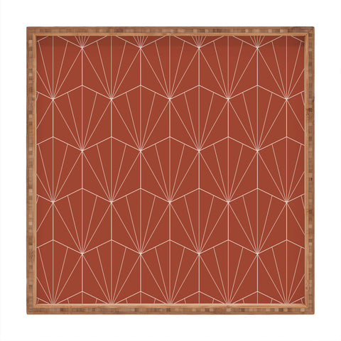 Colour Poems Gisela Geometric Line Pattern Square Tray