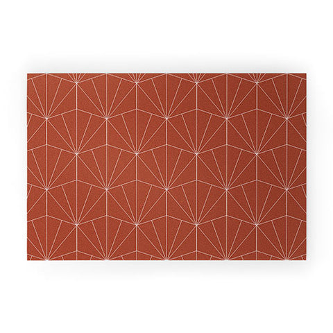 Colour Poems Gisela Geometric Line Pattern Welcome Mat