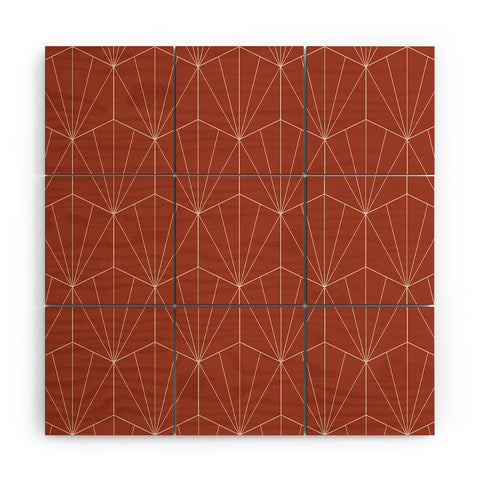 Colour Poems Gisela Geometric Line Pattern Wood Wall Mural