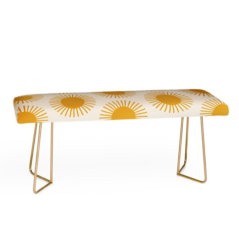 Colour Poems Golden Sun Pattern Bench