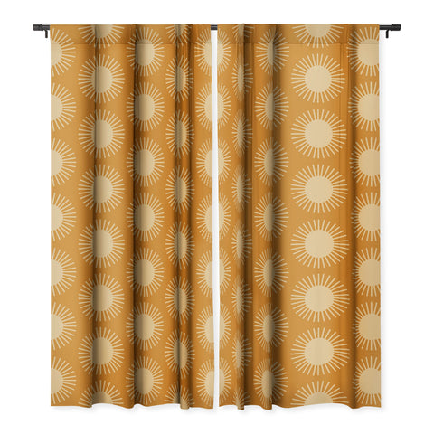 Colour Poems Golden Sun Pattern II Blackout Window Curtain