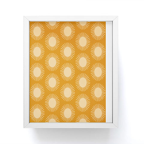 Colour Poems Golden Sun Pattern II Framed Mini Art Print