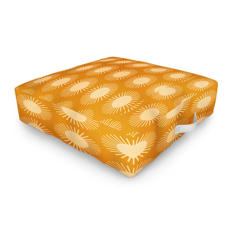 Colour Poems Golden Sun Pattern II Outdoor Floor Cushion