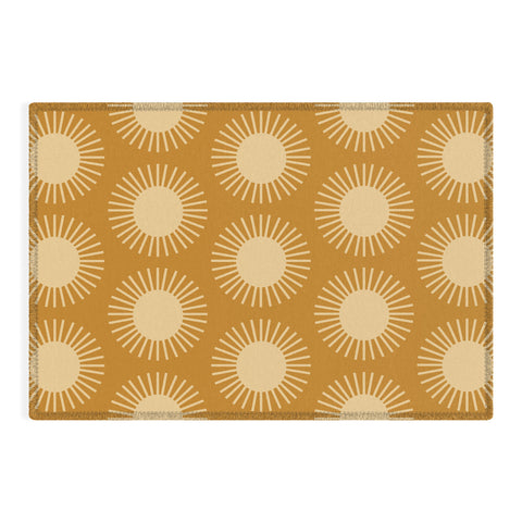 Colour Poems Golden Sun Pattern II Outdoor Rug