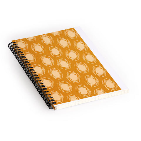 Colour Poems Golden Sun Pattern II Spiral Notebook
