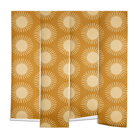 Colour Poems Golden Sun Pattern II Wall Mural