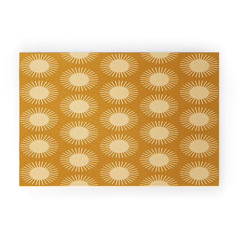 Colour Poems Golden Sun Pattern II Welcome Mat