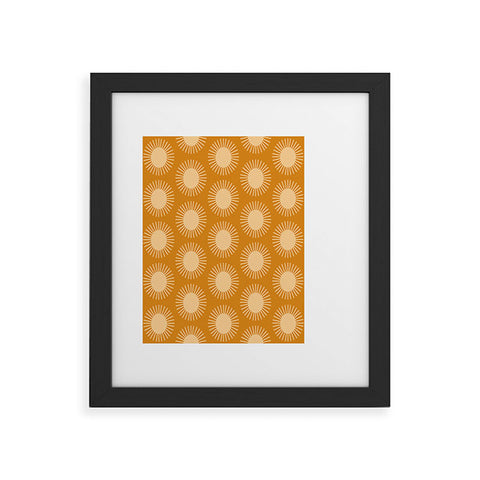 Colour Poems Golden Sun Pattern II Framed Art Print