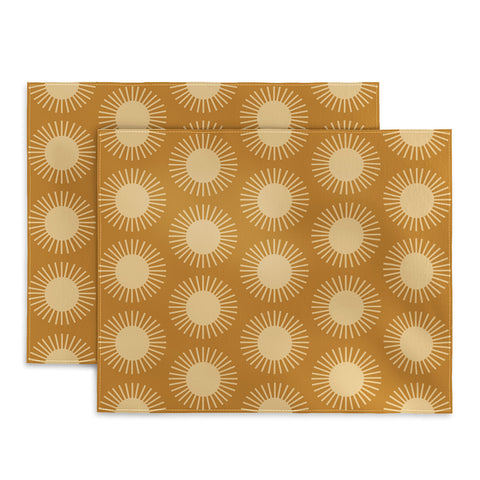 Colour Poems Golden Sun Pattern II Placemat