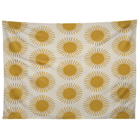 Colour Poems Golden Sun Pattern Tapestry