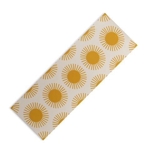 Colour Poems Golden Sun Pattern Yoga Mat