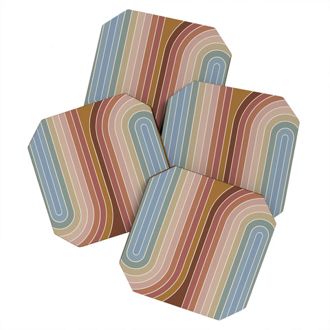 Colour Poems Gradient Curvature IX Coaster Set