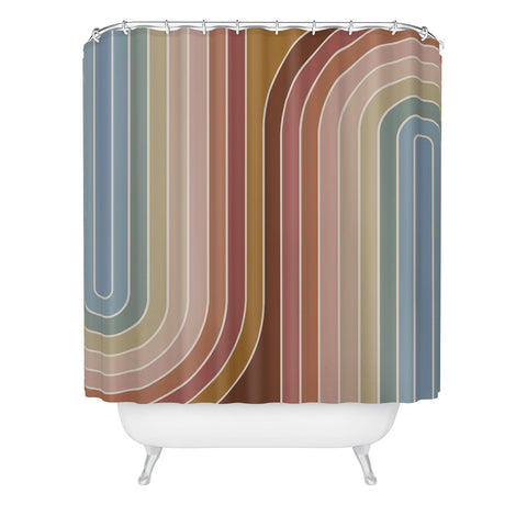 Colour Poems Gradient Curvature IX Shower Curtain