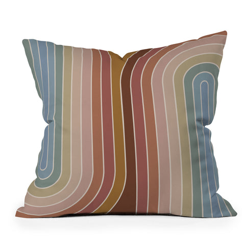 Colour Poems Gradient Curvature IX Throw Pillow