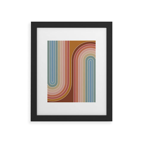 Colour Poems Gradient Curvature IX Framed Art Print